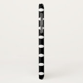 Black and White Polka Dot iPhone X Case-Mate iPhone Case (Achterkant/links)