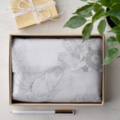 Black and White Poppy Tissuepapier (Geschenk)