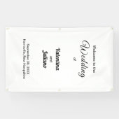 Black and White Portrait Wedding Banner (Horizontaal)
