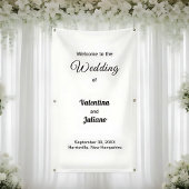 Black and White Portrait Wedding Banner