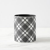 Black and White Pset Pattern Little Glen Coffee M Mok (Midden)