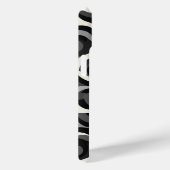 Black and White Retro Abstract Pattern Case-Mate iPhone Case (Achterkant / Rechts)