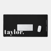 Black and White Retro Typography Personalized (Clavier et souris)