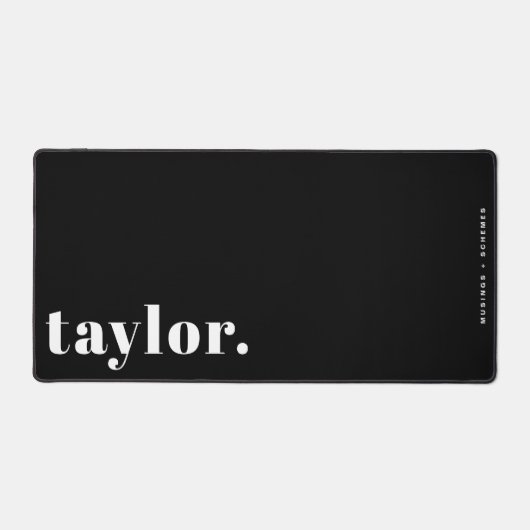 Black and White Retro Typography Personalized (Recto)