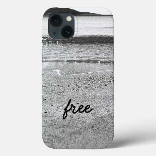 Black and White Sand Beach Case-Mate iPhone Case (Achterkant)