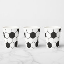 Black And White Soccer Ball Geometric Pattern