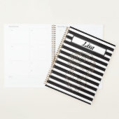 Black and White stripe Planner (Display)