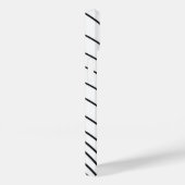 Black and white striped Abstract minimal Monogram  Case-Mate iPhone Case (Achterkant / Rechts)
