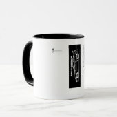 Black and White Supra Mug | Piston & Thread (Devant gauche)