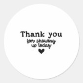 Black And White Text Thank You Quote Sticker (Devant)