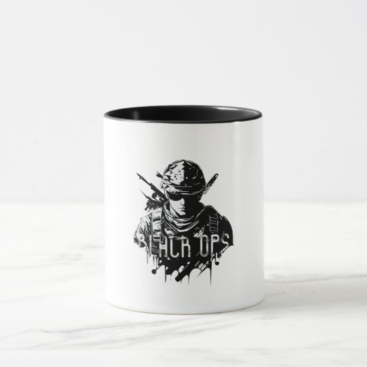 Black and White The Black Ops Mug (Centre)