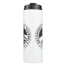 Black and White Thermal Tumbler voor wandelaars Thermosbeker