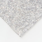 Black and White Tiger Silhouette Fleece Deken (Hoek)