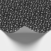 Black and White Tiny Trees Holiday Cadeaupapier (Hoek)