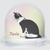 Black and White Tuxedo Cat Personalized (Arrière)