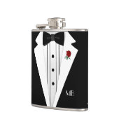 Black and White Tuxedo Groomsmen Heupfles (Links)