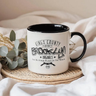 Black and White Urban Typography Mug Mok