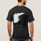 Black and white wave art t-shirt (Dos)