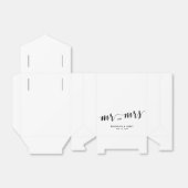 Black and White Wedding Favor Boxes Tent Bedankdoosjes (Uitgevouwen)