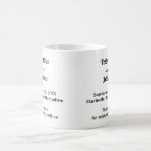 Black and White Wedding Mug (Centre)