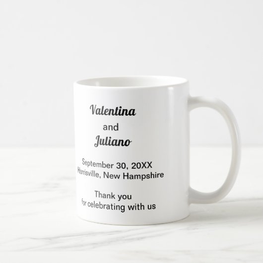 Black and White Wedding Mug (Droite)