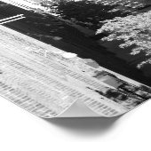 Black and White West Village Skybridge, Small Poster (Hoek)