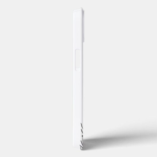 Black and White Wildflower iPhone 13 Case (Achterkant / Rechts)