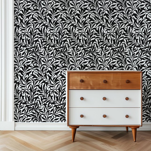 Black and White Willow Bough Behang (Creator heeft geüpload)