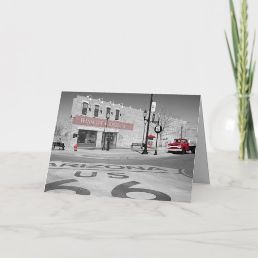 Black and White Winslow Arizona Modèle photo (Devant)