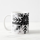 black and white with saying christmas mug (Gauche)