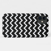 Black and White Zig Zag Pattern. Case-Mate iPhone Case (Achterkant (horizontaal))