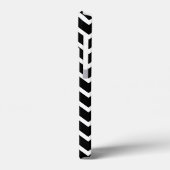 Black and White Zig Zag Pattern. Case-Mate iPhone Case (Achterkant / Links)