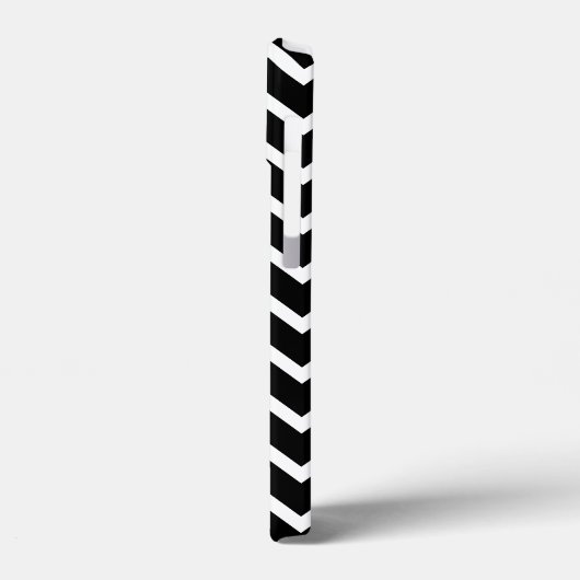 Black and White Zig Zag Pattern. Case-Mate iPhone Case (Achterkant / Links)