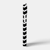 Black and White Zig Zag Pattern. Case-Mate iPhone Case (Achterkant / Rechts)