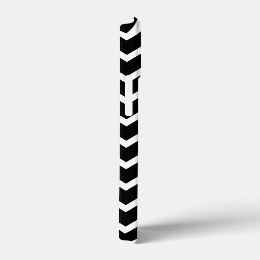 Black and White Zig Zag Pattern. Case-Mate iPhone Case (Achterkant / Rechts)