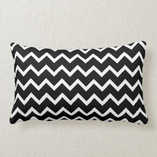 Black and White Zig Zag Pattern. Kussen