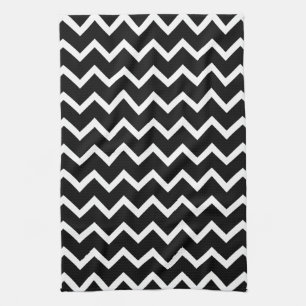Black and White Zig Zag Pattern. Theedoek