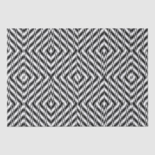 Black and White Zig Zag Tissuepapier
