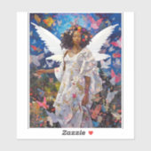 Black Angel Fantasy Art Sticker (Vel)