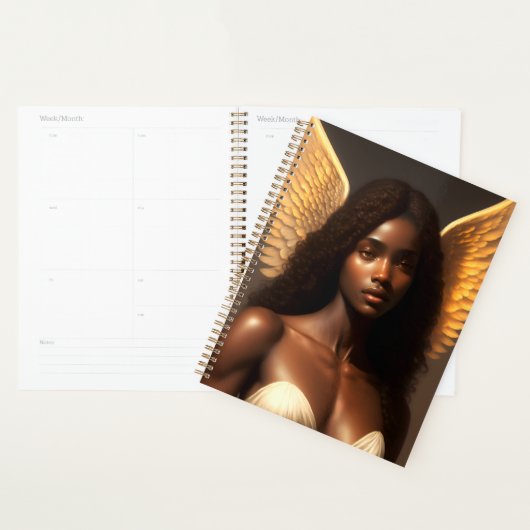 Black Angel Woman Angelcore Art (Devant avec enveloppe)