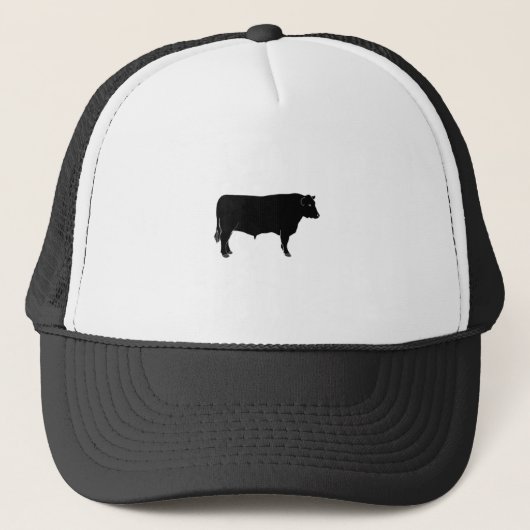 Black Angus Bull Trucker Pet (Voorkant)