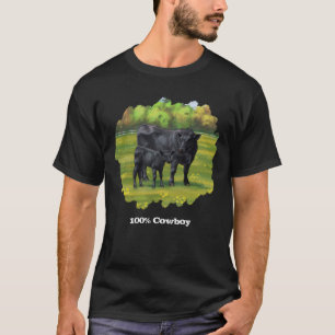 Black Angus Koe en Cute Calf T-Shirt