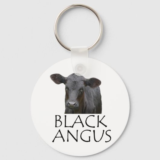 Black Angus Koe Sleutelhanger (Voorkant)