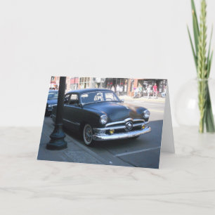 "Black Antiek Stillwater Car" Get Well Card Kaart
