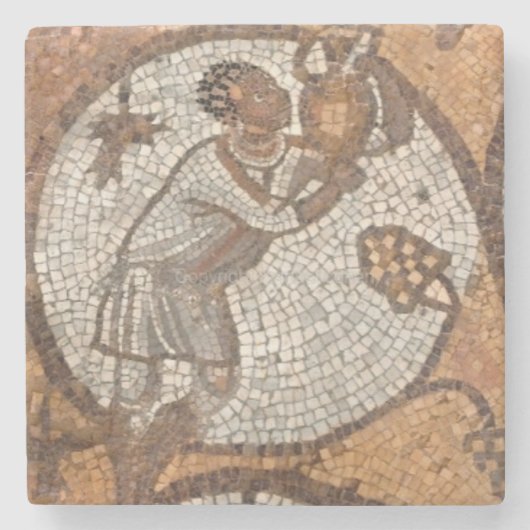 Black Antiquity Marble Stone Onderzetter (Voorkant)