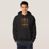 Black Applied Behavior Analysis Therapist African  Hoodie (Voorkant volledig)