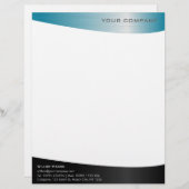 Black Aqua Stainless Steel Professional Briefhoofd Ontwerp (Voorkant / Achterkant)