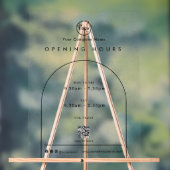 Black Arch Company Logo Code QR Heures d'ouverture (Neutre)