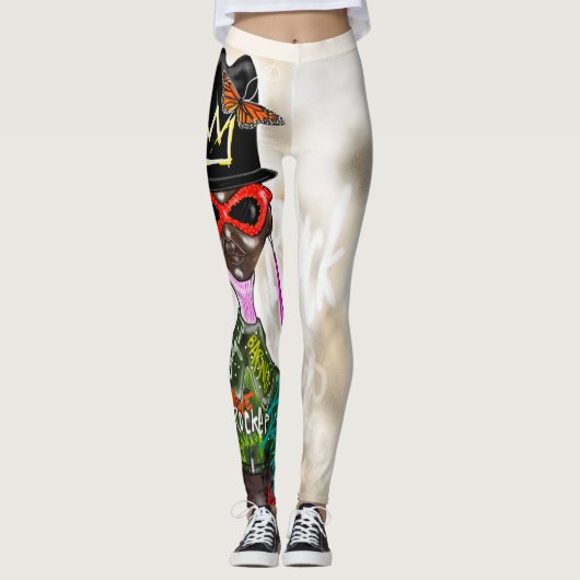 BLACK ART LEGGINGS (Devant)