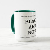 BLACK ART NOW Coffee Mok (Voorkant links)